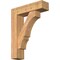 Ekena Millwork Balboa Block Smooth Bracket w/ Offset Brace, Western Red Cedar, 7 1/2"W x 28"D x 36"H BKT0806X28X36BOA05SWR - alternate 1